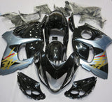Suzuki GSXR1300 Hayabusa (2008-2019) Black, Light Blue & Gold Fairings
