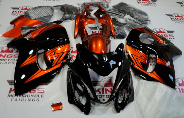 Suzuki GSXR1300 Hayabusa (2008-2019) Black & Orange Fairings
