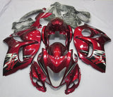 Suzuki GSX1300R Hayabusa Fairings (2008-2020) Burgundy Red, Black at KingsMotorcycleFairings.com