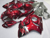 Burgundy Red and Black Fairing Kit for a 2008, 2009, 2010, 2011, 2012, 2013, 2014, 2015, 2016, 2017, 2018 & 2019 Suzuki GSX-R1300 Hayabusa motorcycle