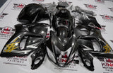 Suzuki GSXR1300 Hayabusa (2008-2019) Dark Grey, Silver & Gold Fairings at KingsMotorcycleFairings.com