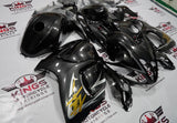 Suzuki GSXR1300 Hayabusa (2008-2019) Dark Grey, Silver & Gold Fairings at KingsMotorcycleFairings.com