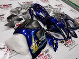 Suzuki GSXR1300 Hayabusa (2008-2019) Navy Blue, Matte Black, Blue & Gold Fairings at KingsMotorcycleFairings.com