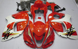 Red and White Fairing Kit for a 2008, 2009, 2010, 2011, 2012, 2013, 2014, 2015, 2016, 2017, 2018 & 2019 Suzuki GSX-R1300 Hayabusa motorcycle