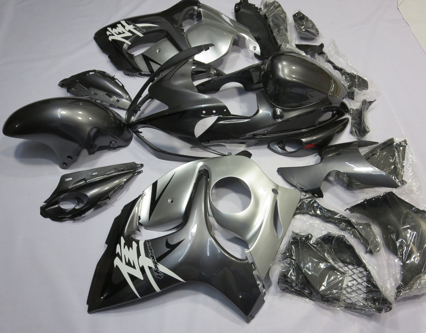 Suzuki Hayabusa Fairing Kit (2008-2020) Silver at KingsMotorcycleFairings.com
