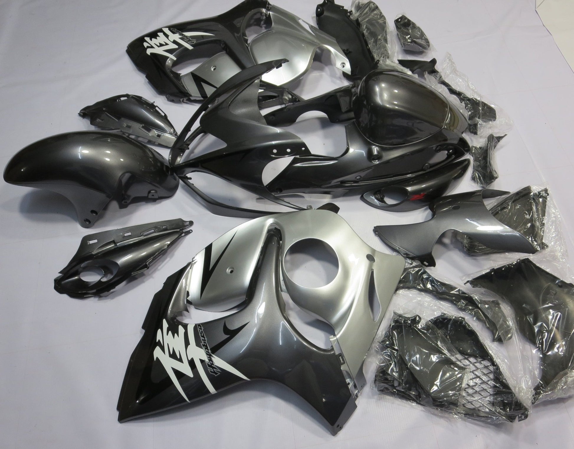 Suzuki Hayabusa Fairing Kit (2008-2020) Silver at KingsMotorcycleFairings.com
