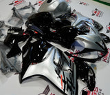 Silver and Black Fairing Kit for a 2008, 2009, 2010, 2011, 2012, 2013, 2014, 2015, 2016, 2017, 2018 & 2019 Suzuki GSX-R1300 Hayabusa motorcycle