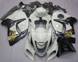 Suzuki GSXR1300 Hayabusa (2008-2019) White, Silver & Gold Fairings