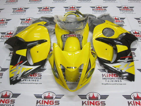 Yellow and Black Fairing Kit for a 2008, 2009, 2010, 2011, 2012, 2013, 2014, 2015, 2016, 2017, 2018 & 2019 Suzuki GSX-R1300 Hayabusa motorcycle at KingsMotorcycleFairings.com