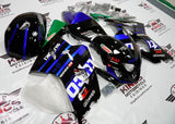 Suzuki GSXR600 (2004-2005) Black, Blue, Black & Green Tyco Fairings at KingsMotorcycleFairings.com