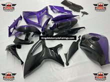 Suzuki GSXR600 (2006-2007) Faux Carbon Fiber & Purple Fairings at KingsMotorcycleFairings.com