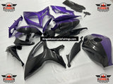 Suzuki GSXR600 (2006-2007) Faux Carbon Fiber & Purple Fairings at KingsMotorcycleFairings.com