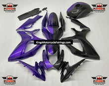 Suzuki GSXR600 (2006-2007) Faux Carbon Fiber & Purple Fairings at KingsMotorcycleFairings.com
