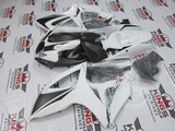 Suzuki GSXR600 (2006-2007) Matte White & Matte Silver Fairings at KingsMotorcycleFairings.com