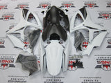 Suzuki GSXR600 (2006-2007) Matte White & Matte Silver Fairings at KingsMotorcycleFairings.com