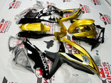Gold and Black Fairing Kit for a 2008, 2009, & 2010 Suzuki GSX-R600 motorcycle