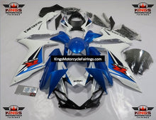 Suzuki GSXR600 (2011-2023) Blue & White Fairings at KingsMotorcycleFairings.com