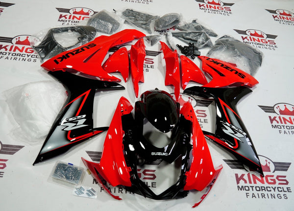 Suzuki GSXR600 (2011-2023) Red, Black & Gray Fairings at KingsMotorcycleFairings.com