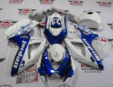 White, Blue and Black Jordan 23 Fairing Kit for a 2006 & 2007 Suzuki GSX-R750 motorcycle