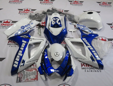 Suzuki GSXR750 (2006-2007) White, Blue & Black Jordan 23 Fairings