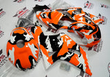 Camouflage Orange, Black and White Fairing Kit for a 2000, 2001, 2002 & 2003 Suzuki GSX-R600 motorcycle at KingsMotorcycleFairings.com