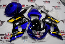 Suzuki GSXR750 (2000-2003) Blue, Black, Yellow & Chrome Fairings at KingsMotorcycleFairings.com