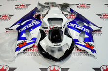 Blue, White and Black Fairing Kit for a 2000, 2001, 2002 & 2003 Suzuki GSX-R750 motorcycle