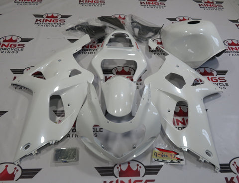 Suzuki GSXR750 (2000-2003) Pearl White & Red Fairings at KingsMotorcycleFairings.com