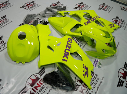 Suzuki GSXR750 (2004-2005) Neon Green & Purple Fairings at KingsMotorcycleFairings.com