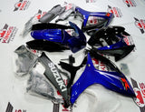 Dark Blue and Black Fairing Kit for a 2006 & 2007 Suzuki GSX-R750 motorcycle