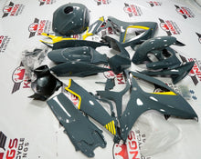 Suzuki GSXR750 Fairings (2006-2007) Dark Nardo Gray, Yellow from KingsMotorcycleFairings.com