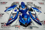 Suzuki GSXR750 (2008-2010) Blue, White, Red & Gray Fairings at KingsMotorcycleFairings.com