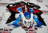 Suzuki GSXR750 (2011-2021) Blue, Black, White & Red Superman Fairings at KingsMotorcycleFairings.com
