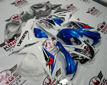 Suzuki GSXR750 (2011-2023) Blue & White Fairings at KingsMotorcycleFairings.com