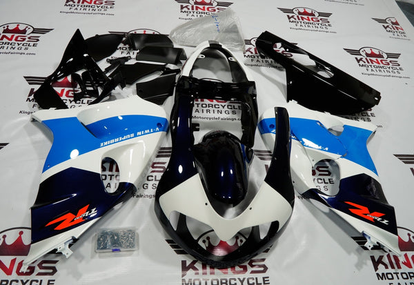 Suzuki TL1000R (1998-2003) White, Blue, Black, Dark Blue & Red Fairings at KingsMotorcycleFairings.com