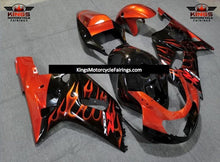 Suzuki GSX-R750 Fairings (2000-2003) Black, Orange Flame at KingsMotorcycleFairings.com