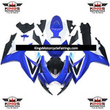Suzuki GSX-R750 Fairings (2006-2007) Blue Gloss, White, Black at KingsMotorcycleFairings.com
