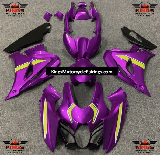 Suzuki GSXR1000 Fairings (2017-2025) Purple Magenta, Yellow