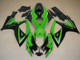 Suzuki GSX-R 600 Fairings (2006-2007) Green, Black Monster at KingsMotorcycleFairings.com