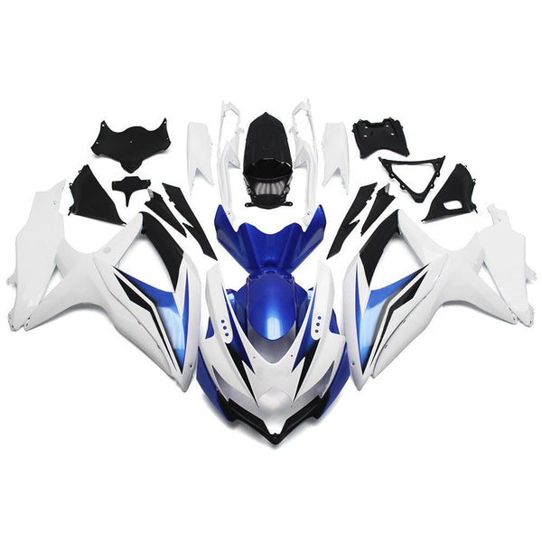 Suzuki GSX-R 600 Fairings (2008-2010) White, Blue, Black, Silver at KingsMotorcycleFairings.com