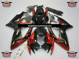 Suzuki GSX-R 750 Fairing Parts (2006-2007) Black, Orange, Silver at KingsMotorcycleFairings.com