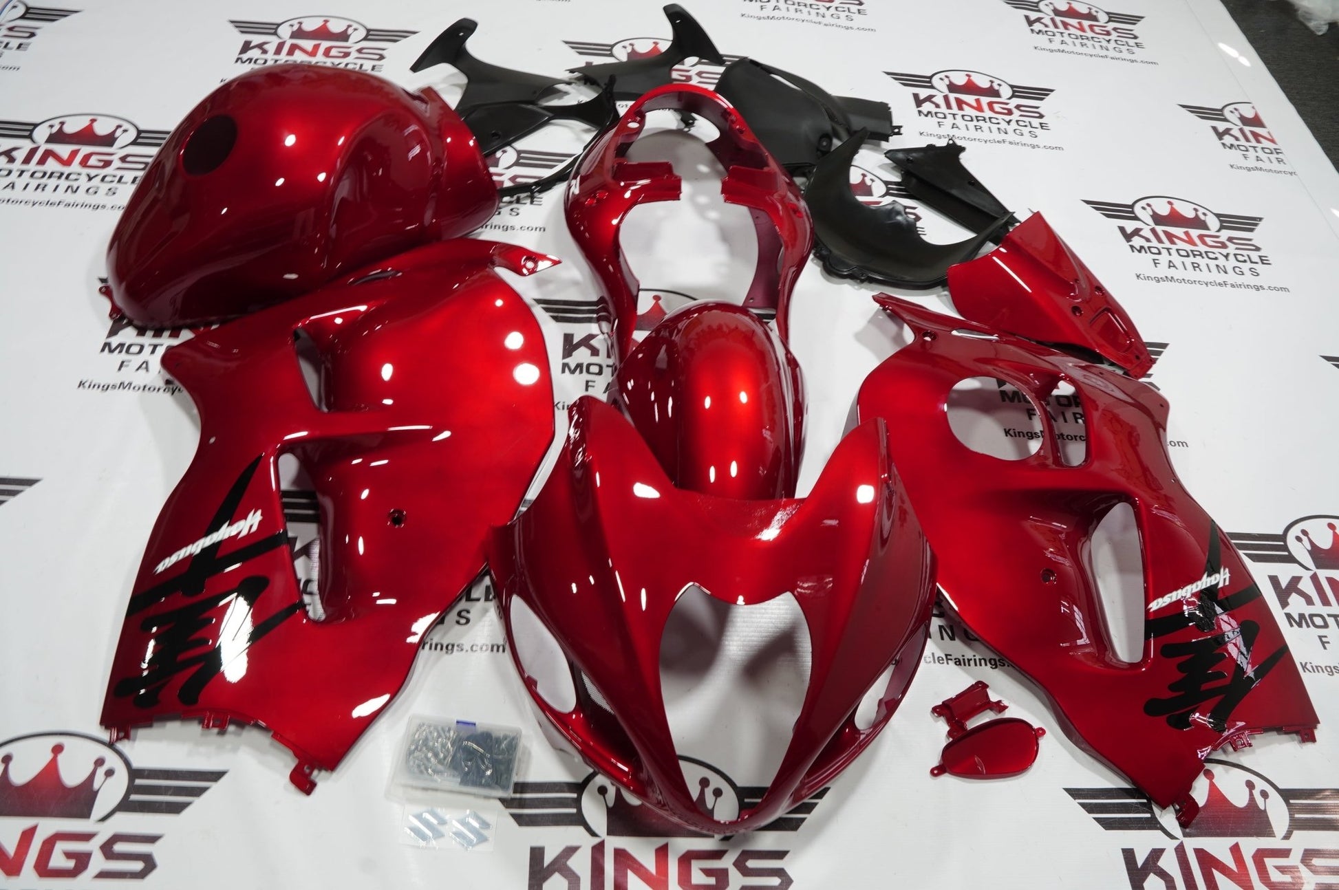 Suzuki GSX1300R Hayabusa (1999-2007) Red Fairings at KingsMotorcycleFairings.com