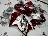 Suzuki GSX1300R Hayabusa Fairings (1999-2007) Maroon, Silver at KingsMotorcycleFairings.com