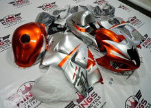 Suzuki GSX1300R Hayabusa Fairings (1999-2007) Silver, Burnt Orange Fairings at KingsMotorcycleFairings.com