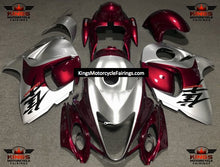 Suzuki GSX1300R Hayabusa Fairings (2008-2019) Silver, Dark Red at KingsMotorcycleFairings.com