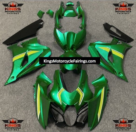 Suzuki GSXR1000 (2017-2025) Green, Yellow, White Fairings at KingsMotorcycleFairings.com