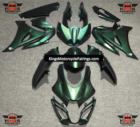 Suzuki GSXR1000 (2017-2025) Matte Green Fairings at KingsMotorcycleFairings.com