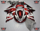 Suzuki GSXR1000 Fairings (2000-2002) Candy Red, White at KingsMotorcycleFairings.com