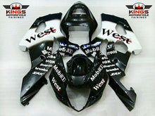 Suzuki GSXR1000 Fairings (2003-2004) Black, White West at KingsMotorcycleFairings.com