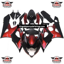 Suzuki GSXR1000 Fairings (2005-2006) Black, Candy Red at KingsMotorcycleFairings.com